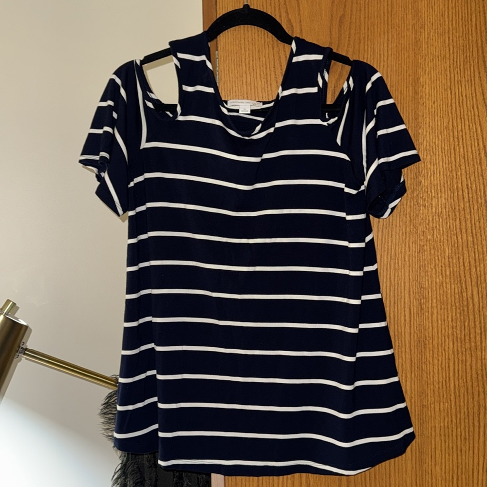 Cut Out Shoulder Blouse